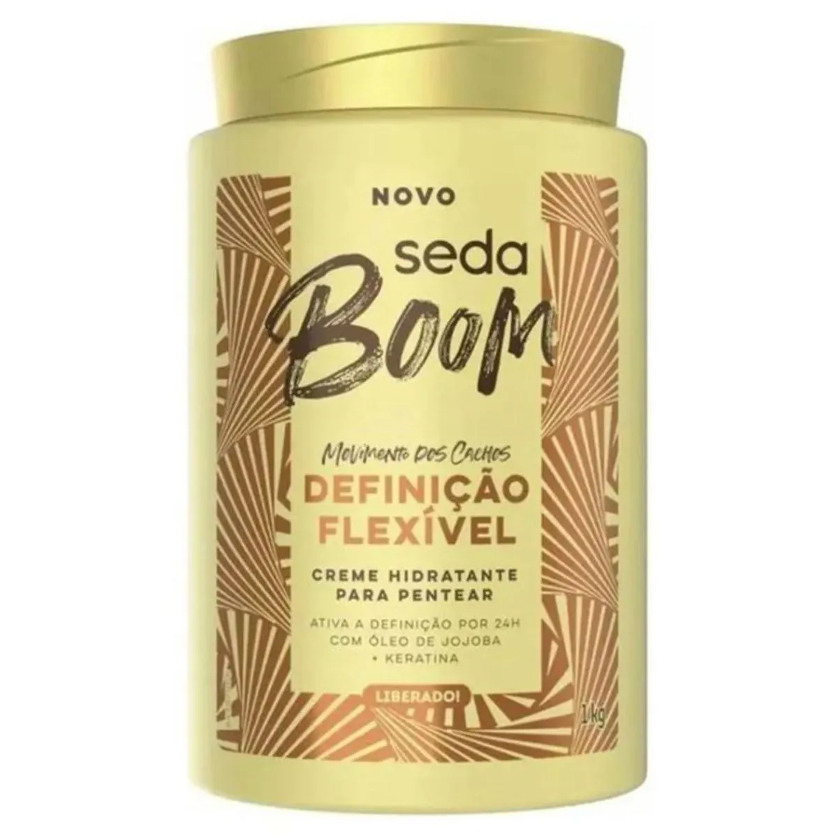 Creme Para Pentear Seda Boom Definição Flexível Pote 1kg