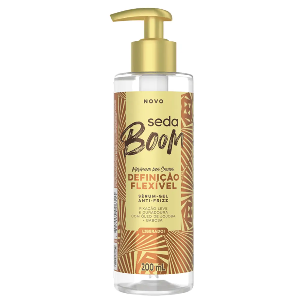 Sérum Gel Antifrizz Seda Boom Definição Flexível Frasco 200ml Pump