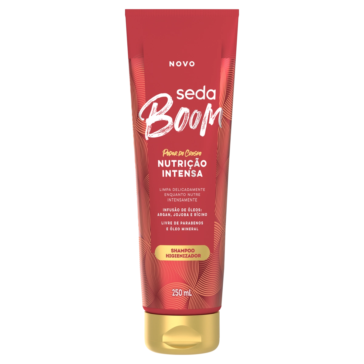 Shampoo Higienizador Seda Boom Nutrição Intensa Bisnaga 250ml