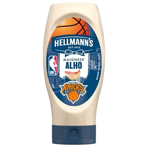 Maionese Alho Nba Miami Heat Hellmanns Squeeze 335g