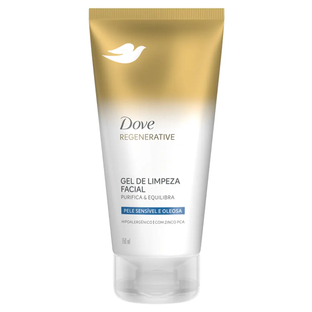 Gel De Limpeza Facial Purifica Equilibra Dove Regenerative Bisnaga 150ml