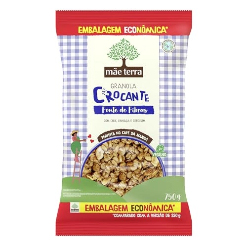 Granola Crocante Mãe Terra Pacote 750g Embalagem Econômica