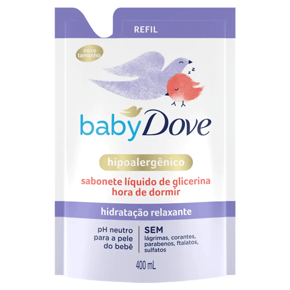Sabonete Líquido De Glicerina Hidratação Relaxante Dove Baby Hora De Dormir Sachê 400ml Refil