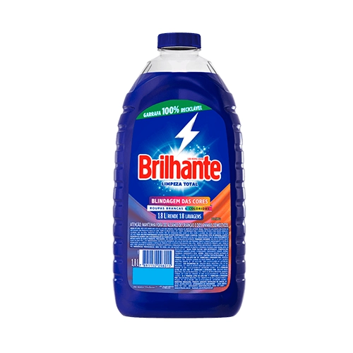 Lava Roupas Líquido Roupas Brancas E Coloridas Brilhante Limpeza Total Frasco 1,8l