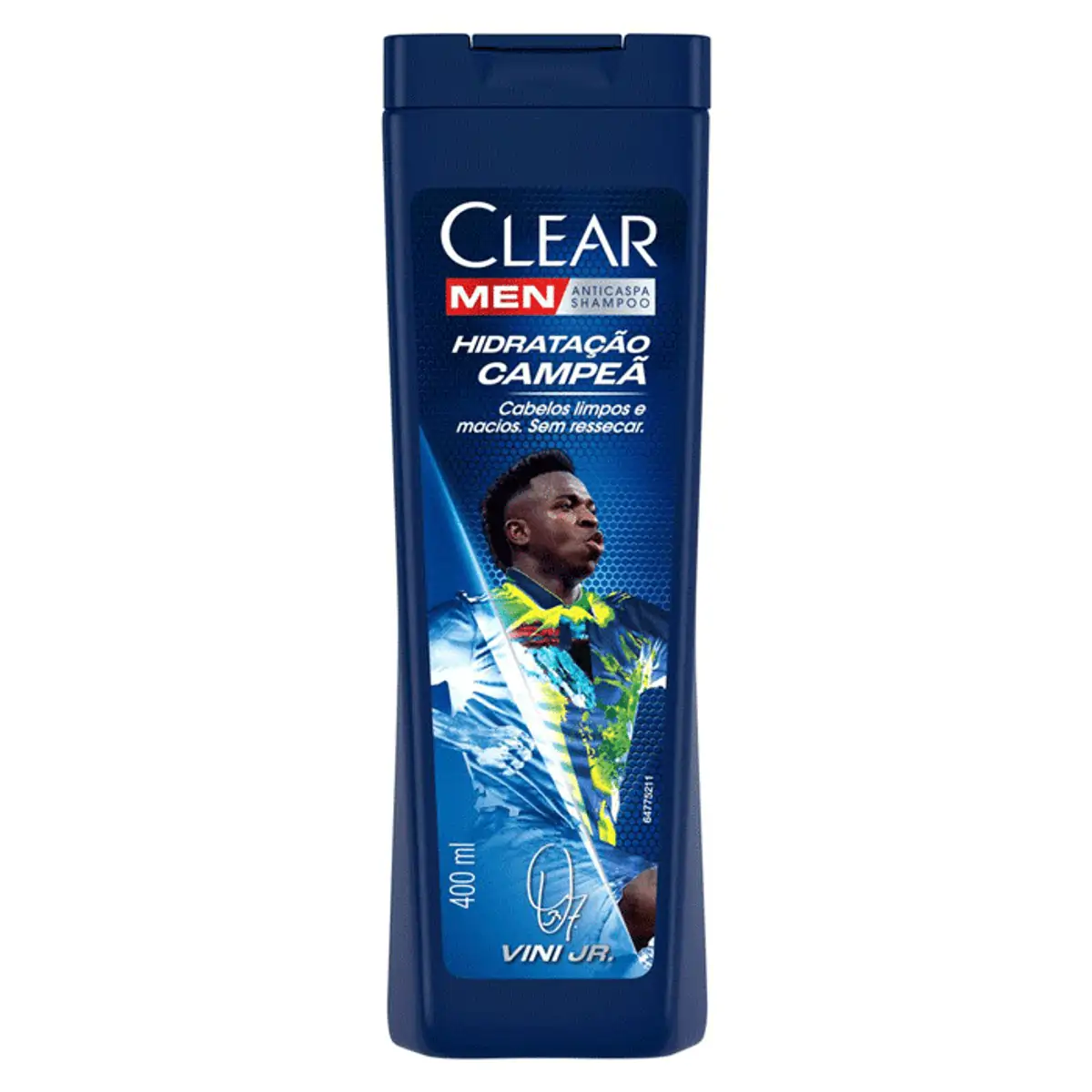 Shampoo Anticaspa Vini Jr. Clear Men Hidratação Campeã Frasco 400ml