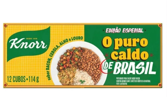 Caldo Tablete Bacon Knorr Caixa 114g 12 Unidades Edição Especial O Puro Caldo De Brasil