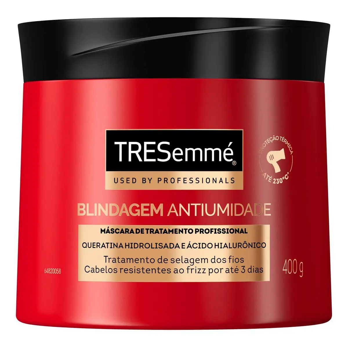 Máscara De Tratamento Tresemmé Blindagem Antiumidade Pote 400g