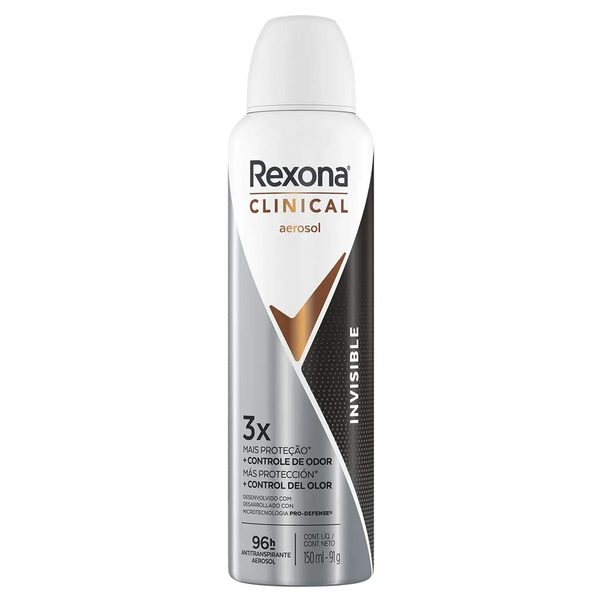 Desod.aero.rexona Clinical Invisible 150ml