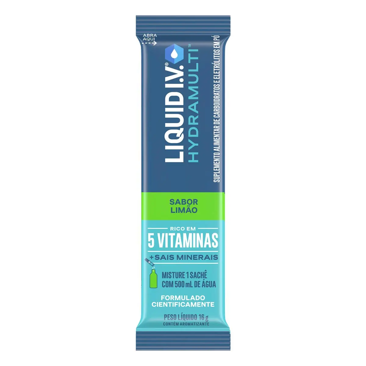 Suplemento Alimentar Liquid I.V. Hydramulti Limão 16g em Pó