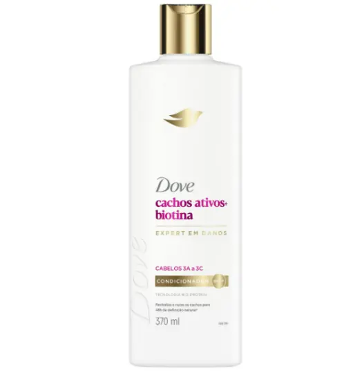 Cond.dove 370ml Cachos Biotina