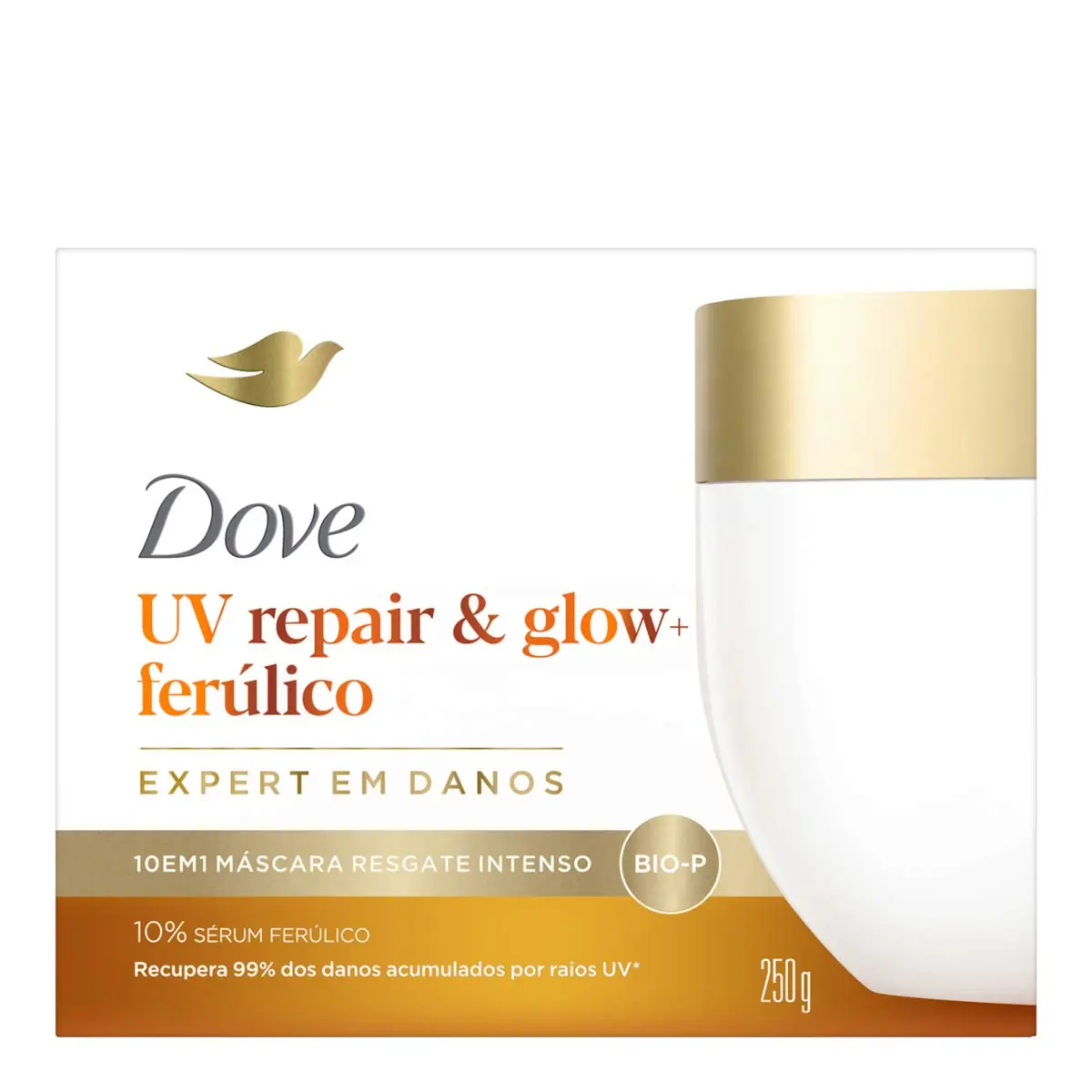 Masc.trat.dove 10em1 Uv Repair Glow 250gr
