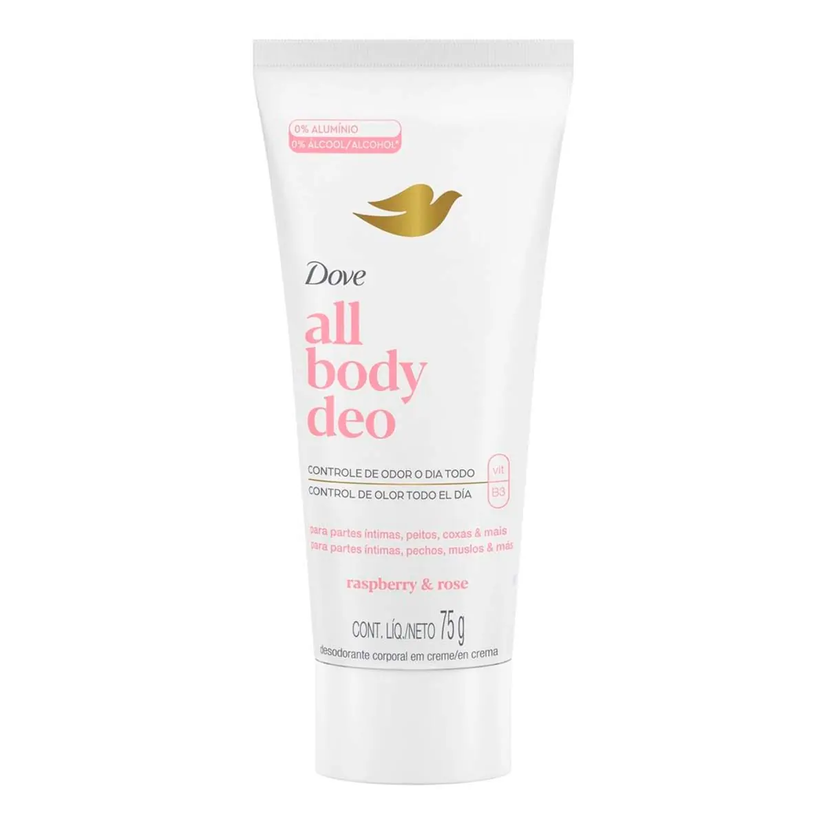 Desodorante Creme Raspberry Rose Dove All Body Deo 75g