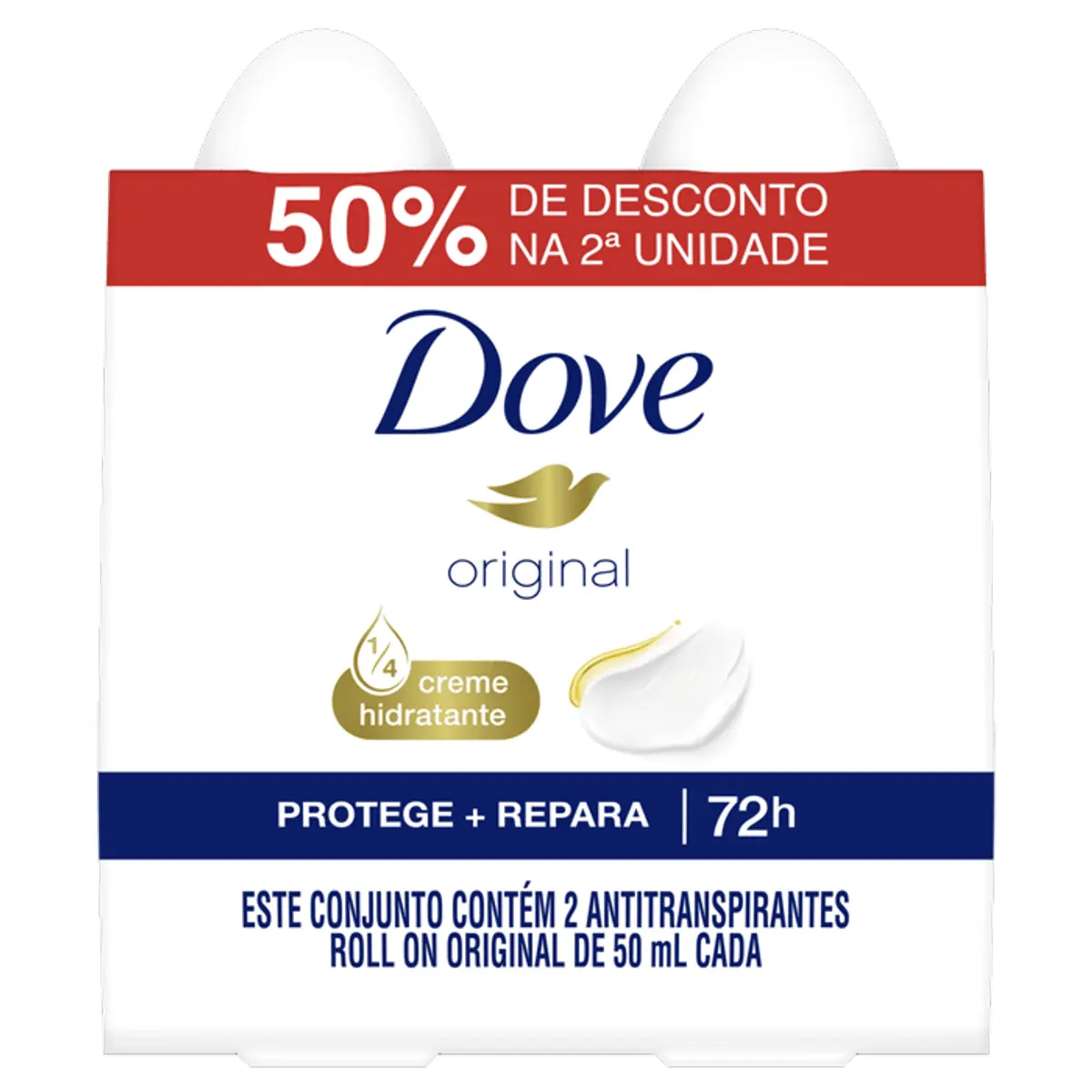 Desod.dove Orig.roll On 50ml C/2 60 Desc.2un