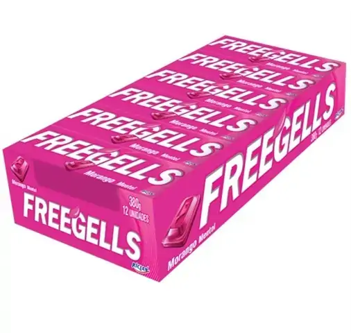 Bala Drops Freegells Morango Und