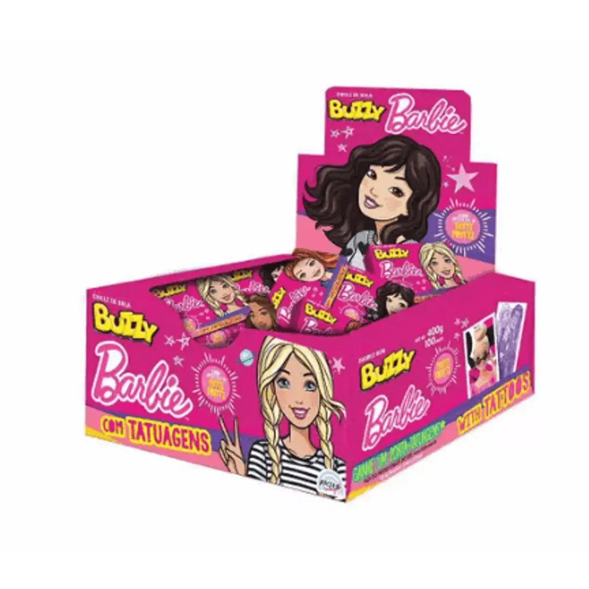 Chicle Buzzy Barbie Tutti Frutti 100unidade