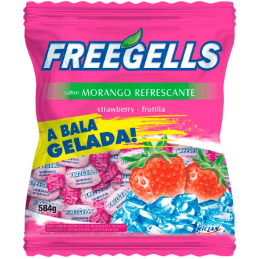 Bala Freegells Morango