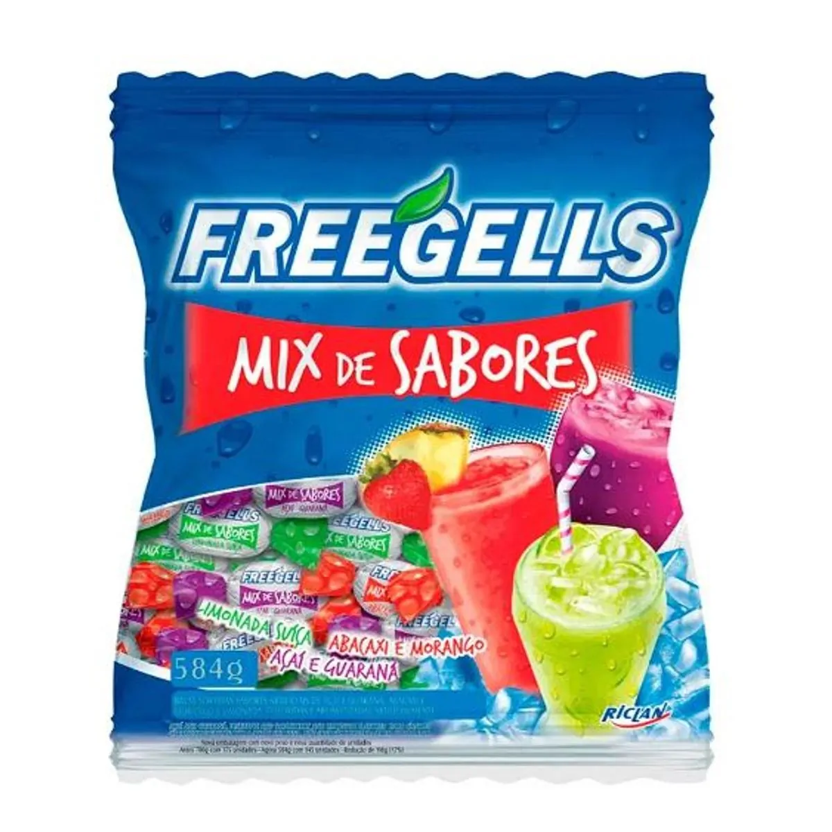 Bala Freegells Chocolate Sortida