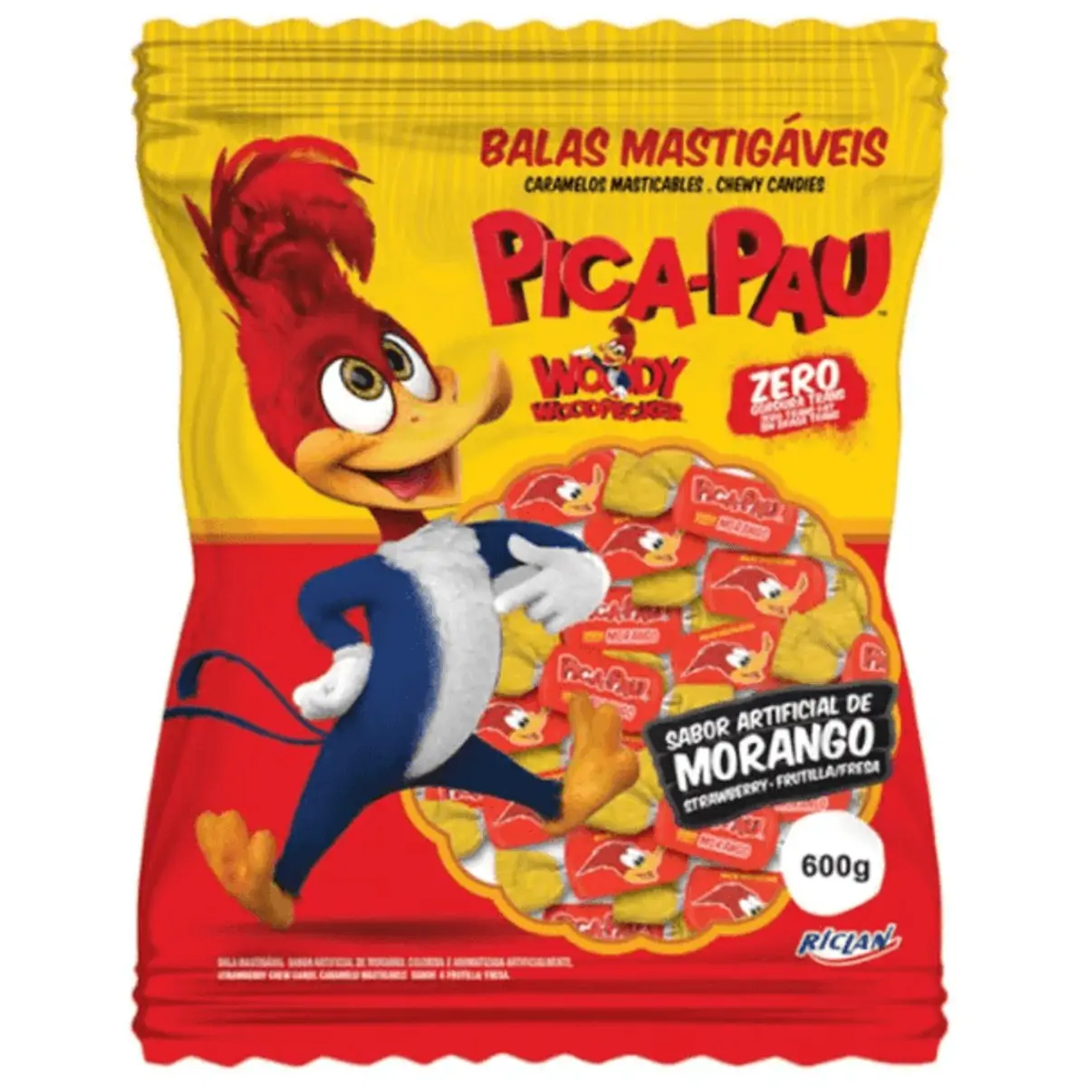 Bala Riclan Mastigavel Pica Pau