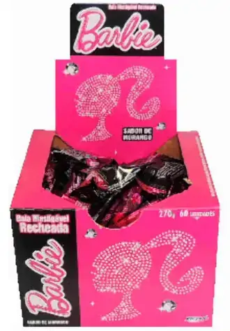 Dp. Bala Barbie Mast. Morango 4,5 G