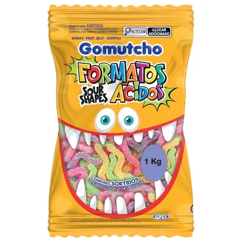 Bala Gomutcho Riclan Minhocas 1kg