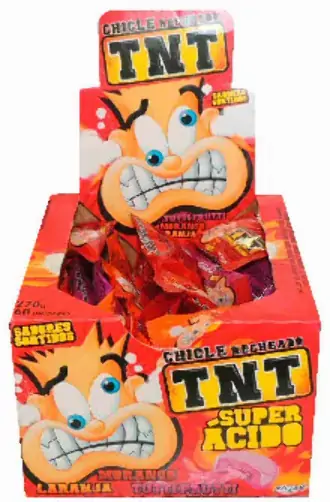 Chicle Recheado Tnt Sort. 4,5 G