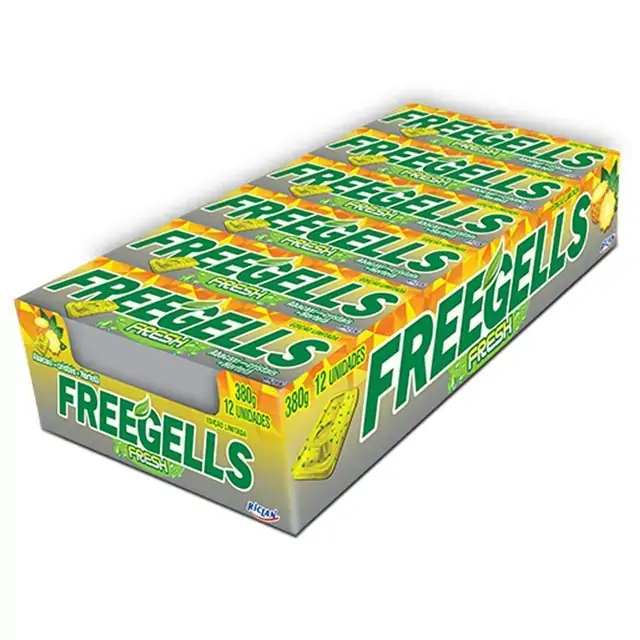 Drops Freegells 12x35gr Abacaxi/hortel