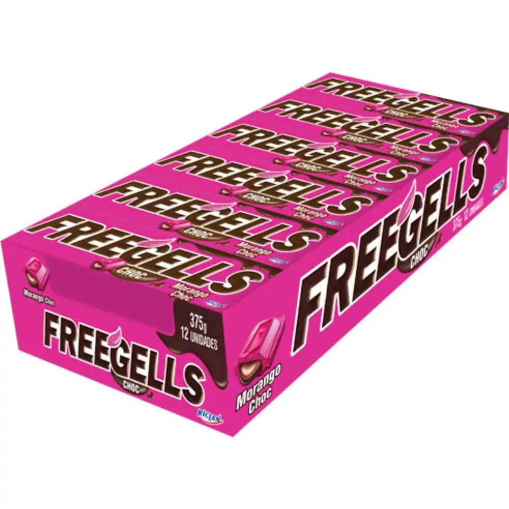 Drops Freegells 12un Rech Morango
