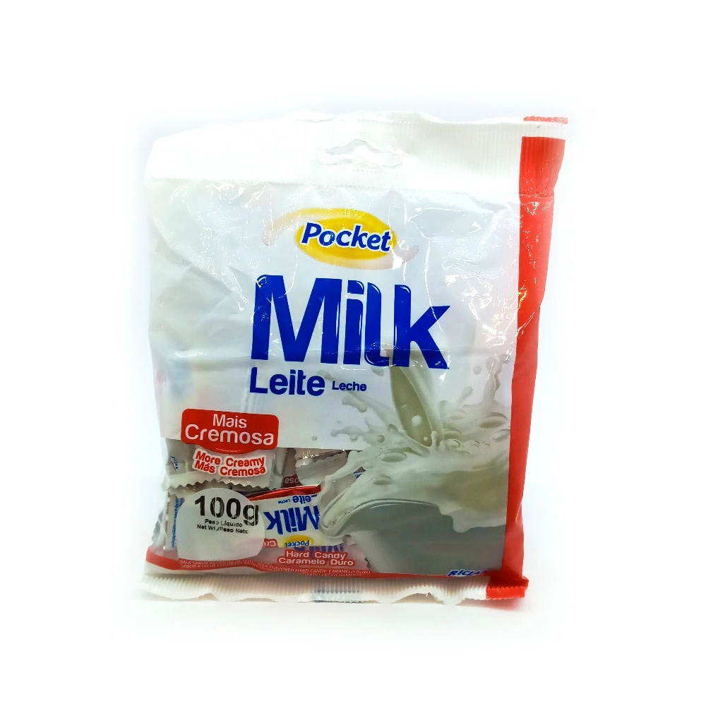 Bala Pocket 100g Leite Milk
