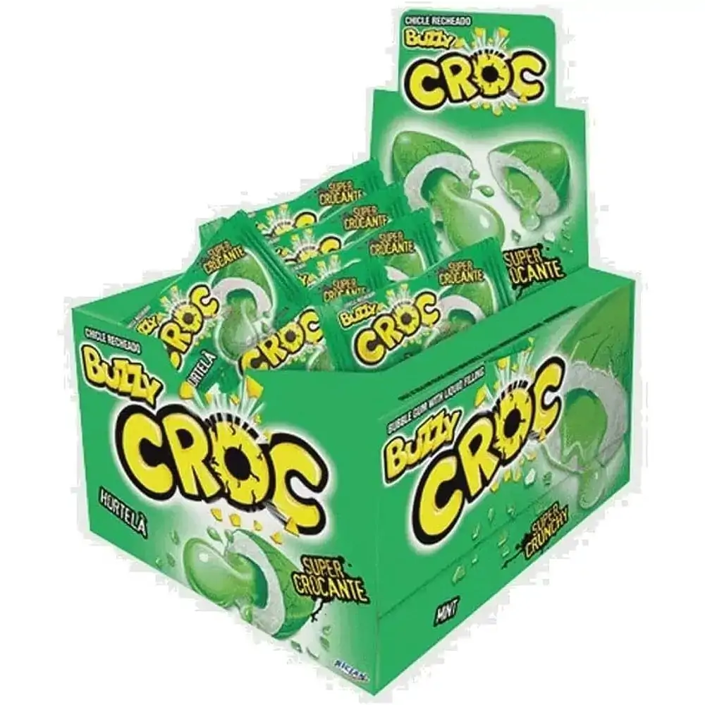 Chicle Buzzy Croc 40un Hortela