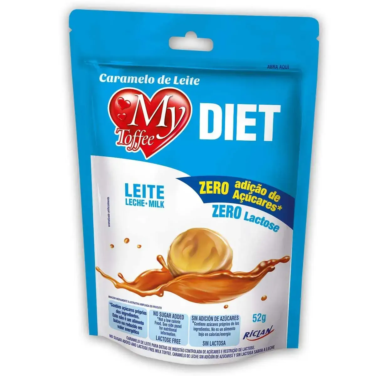 Bala Diet Leite My Toffe 52g