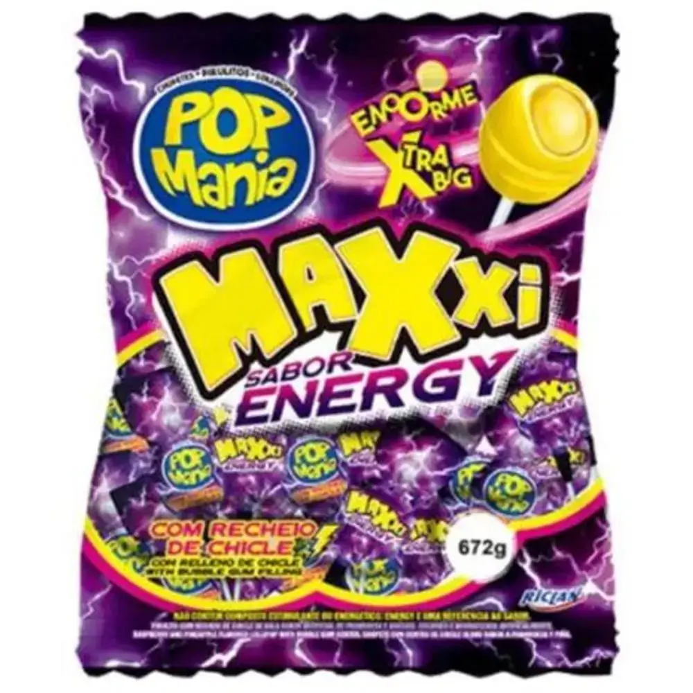 Pirulito Pop Mania Maxxi Energy