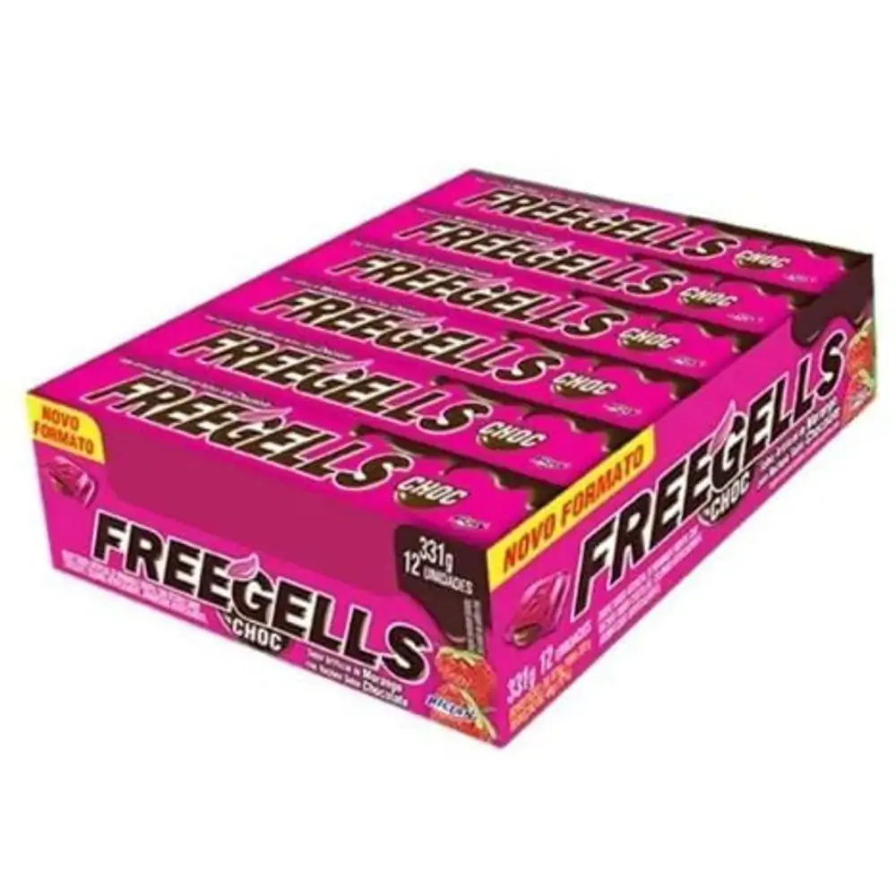 Drops Freegells 12un Rech Morango