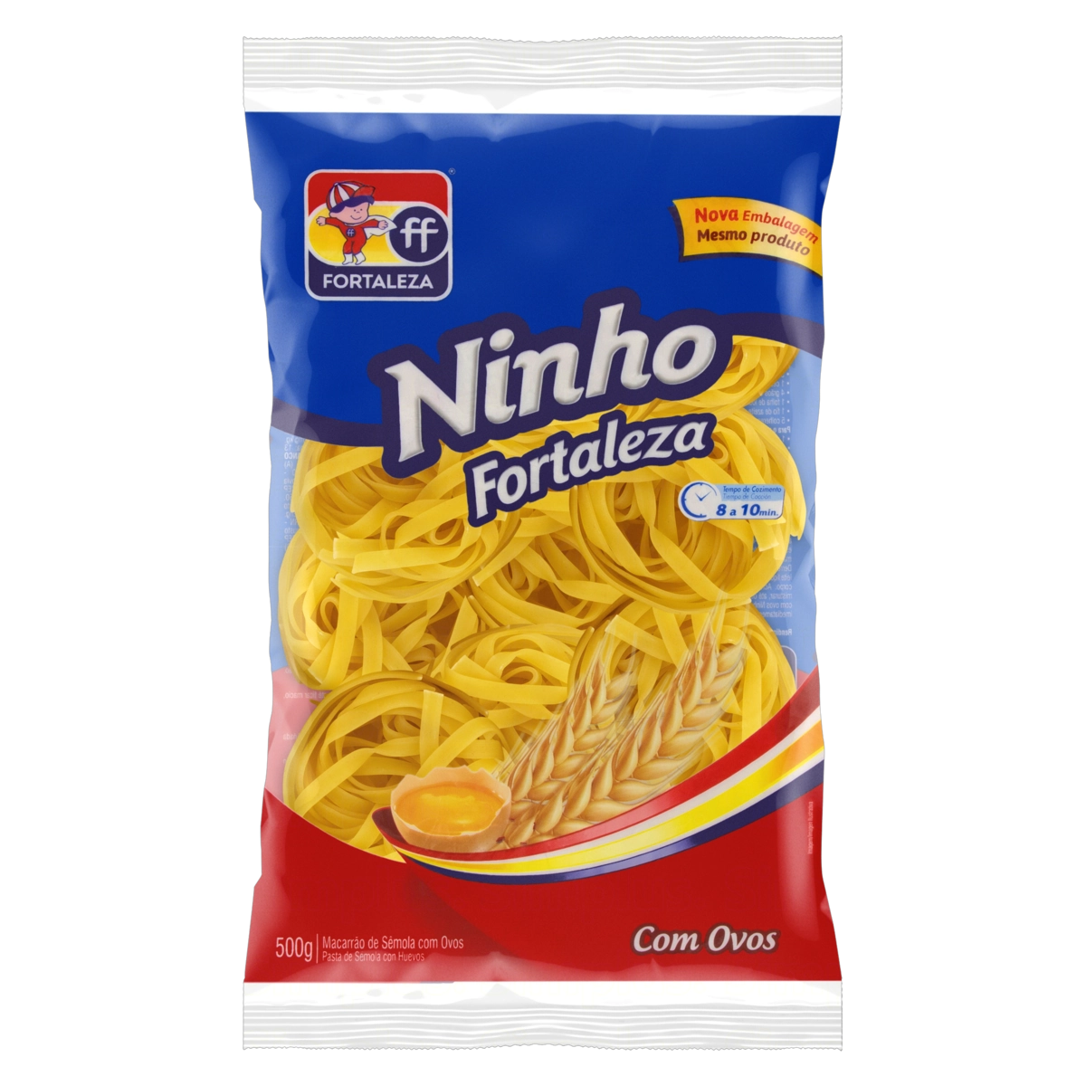 Macarrão De Sêmola Com Ovos Ninho Fortaleza Pacote 500g