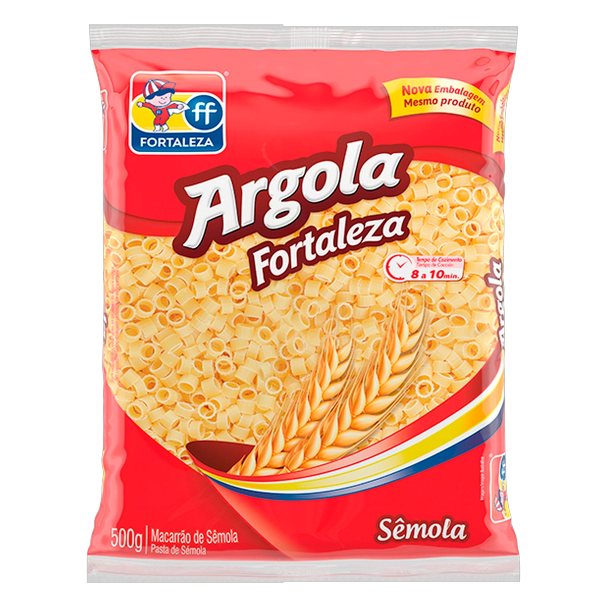 Macarrão De Sêmola Argola Fortaleza Pacote 500g