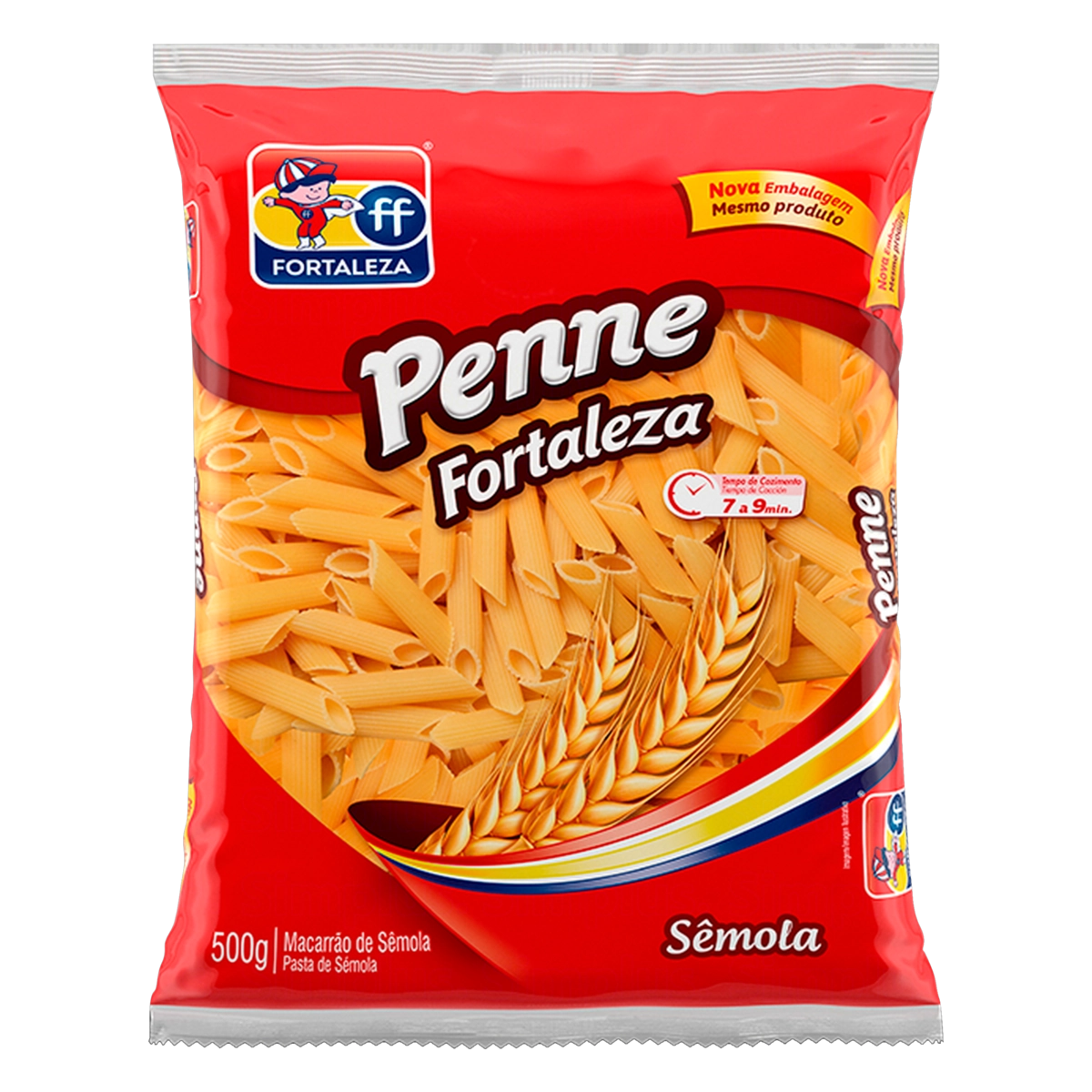 Macarrão De Sêmola Penne Fortaleza Pacote 500g