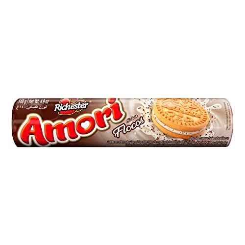 Biscoito Recheio Flocos Richester Amori Pacote 140g