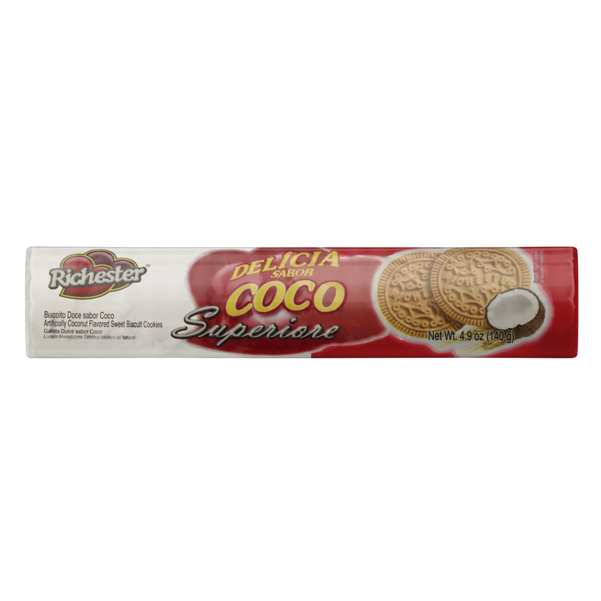 Biscoito Coco Richester Superiore Pacote 140g
