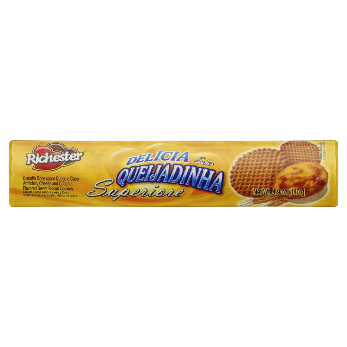 Biscoito Queijadinha Richester Superiore Pacote 140g