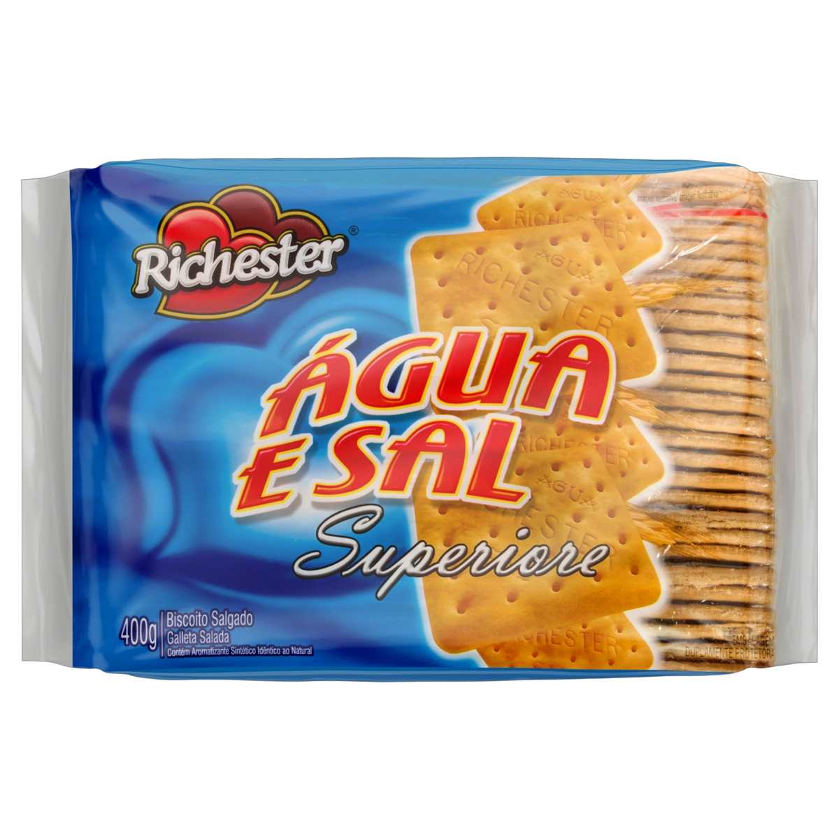 Biscoito água E Sal Richester Superiore Pacote 400g