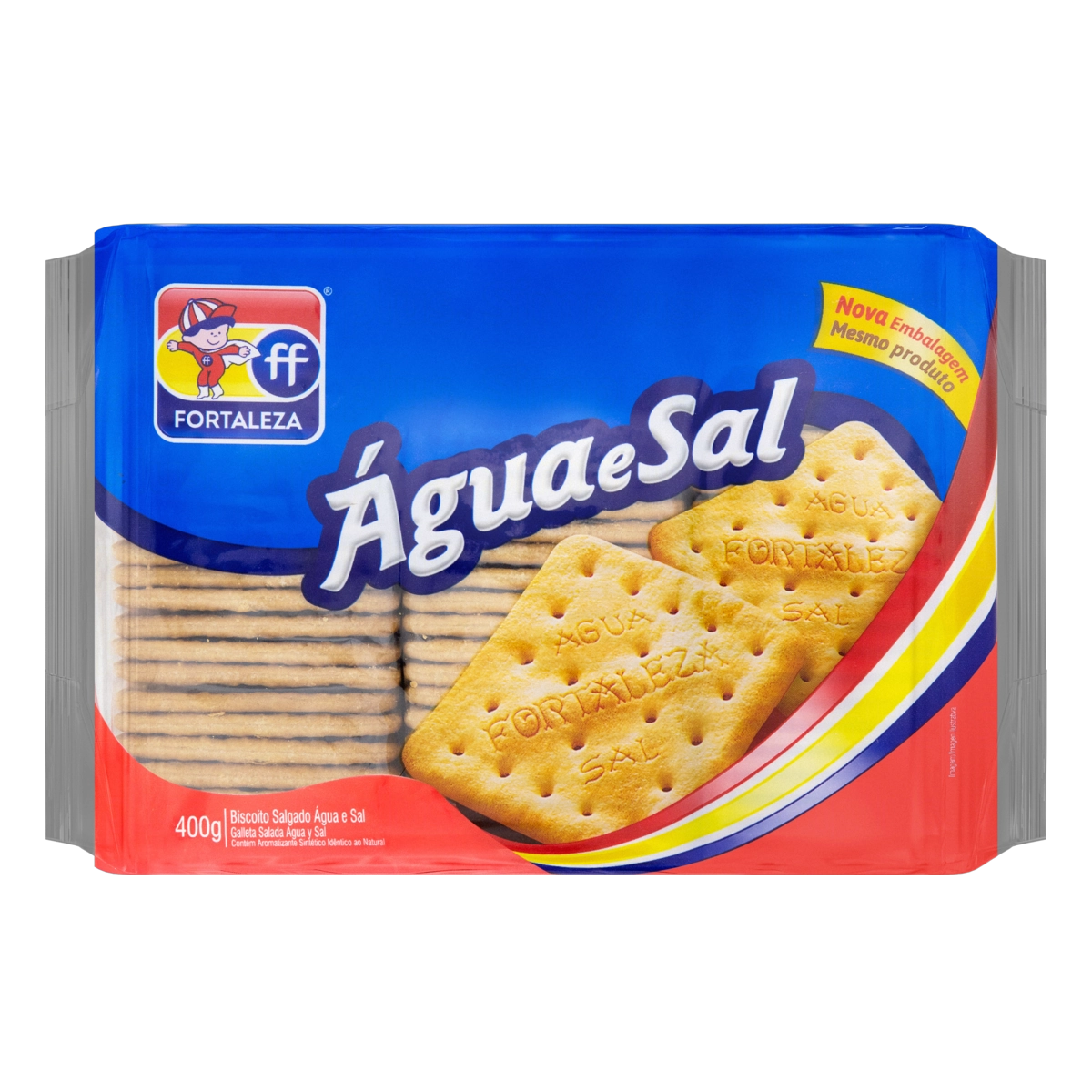 Biscoito água E Sal Fortaleza Pacote 400g