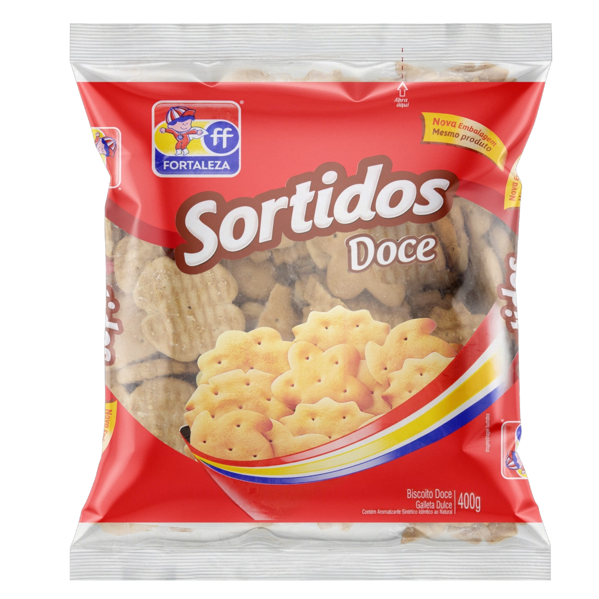 Biscoito Sortido Fortaleza Pacote 400g