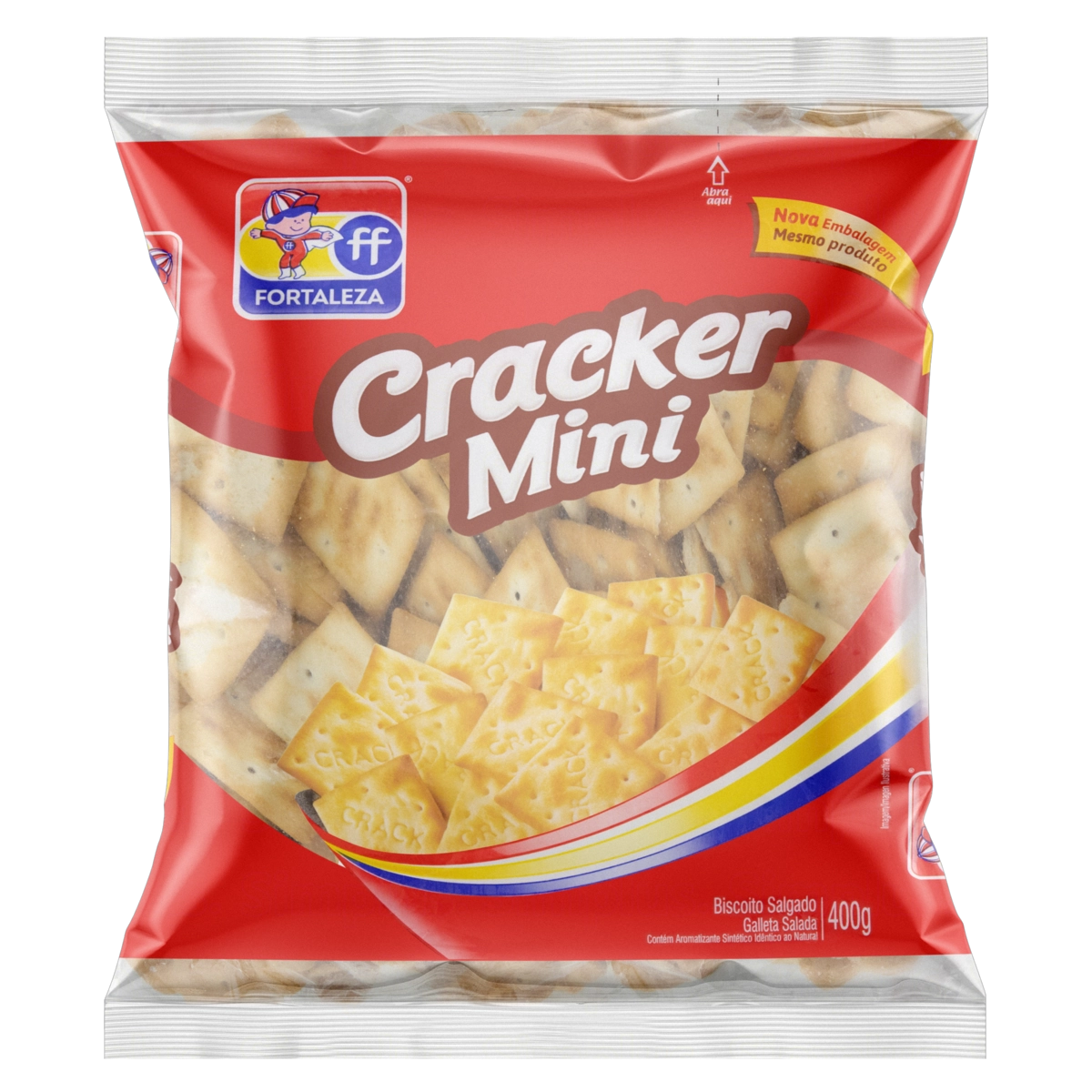 Minibiscoito Cracker Fortaleza Pacote 400g