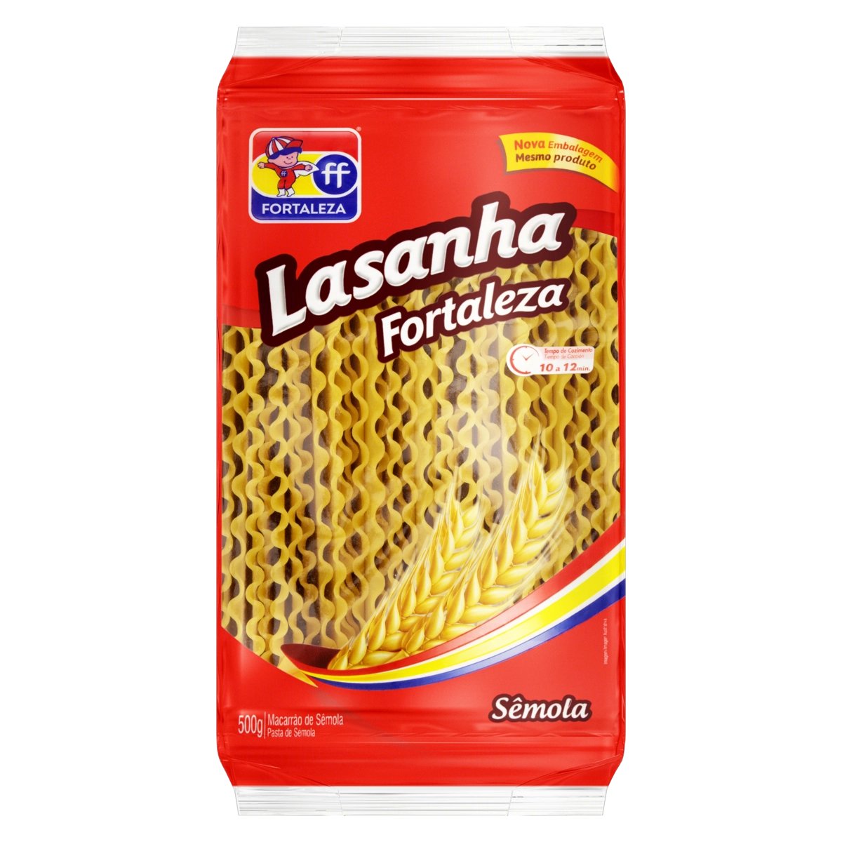 Massa Para Lasanha Fortaleza Pacote 500g