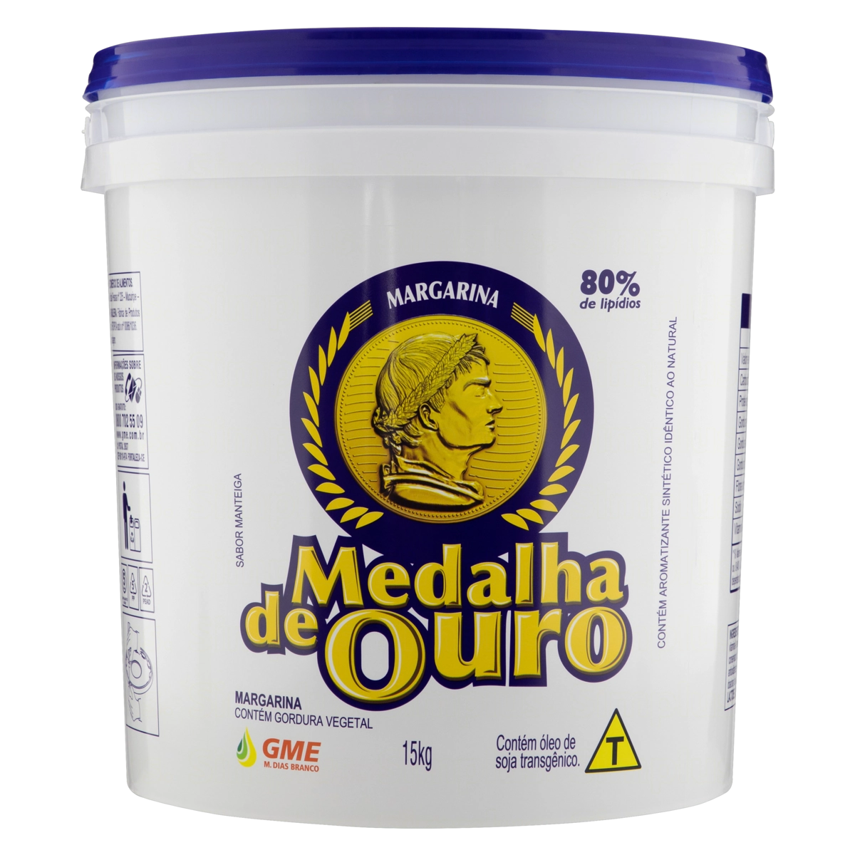 Margarina Com Sal Medalha De Ouro Balde 15kg