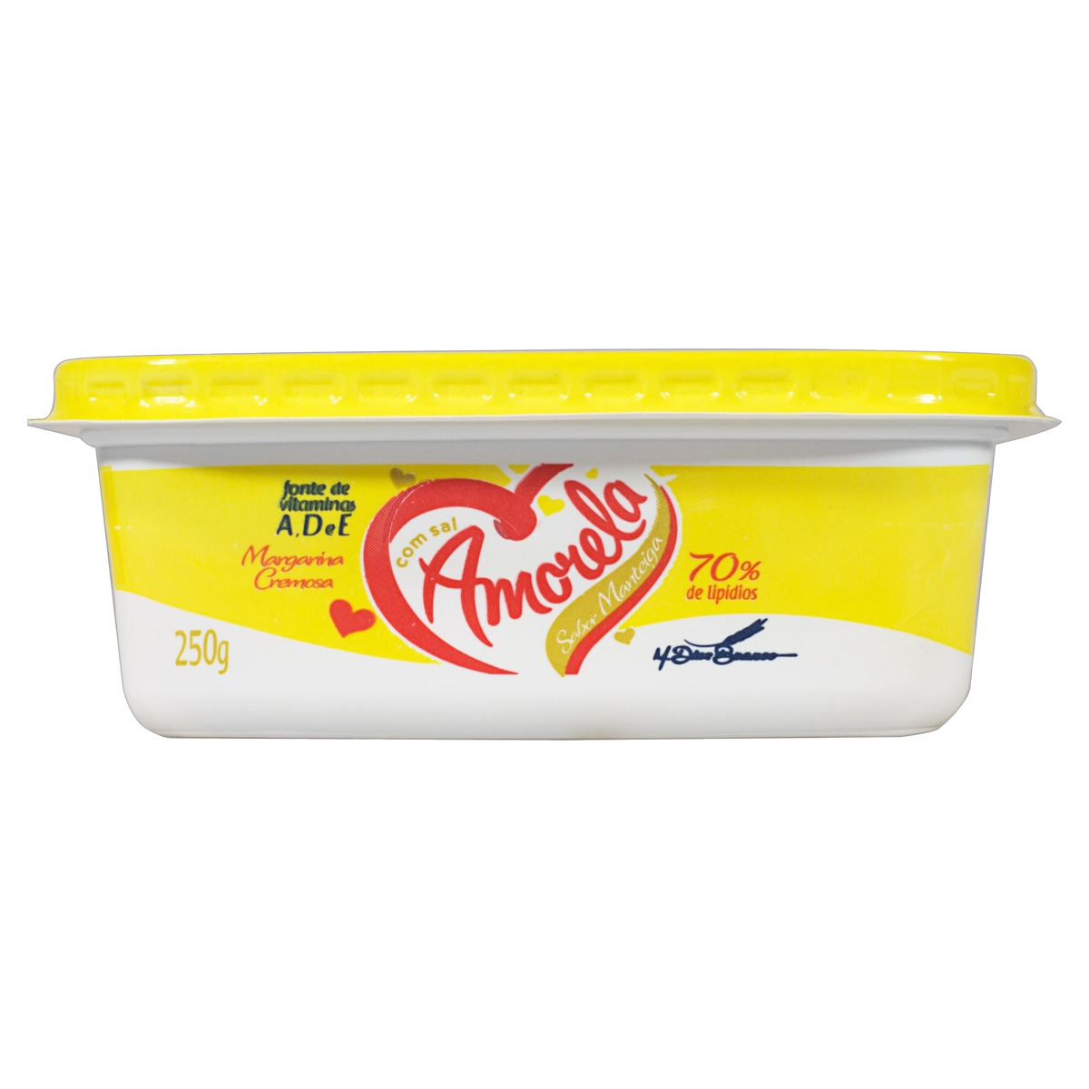 Margarina Cremosa Com Sal Amorela Pote 250g