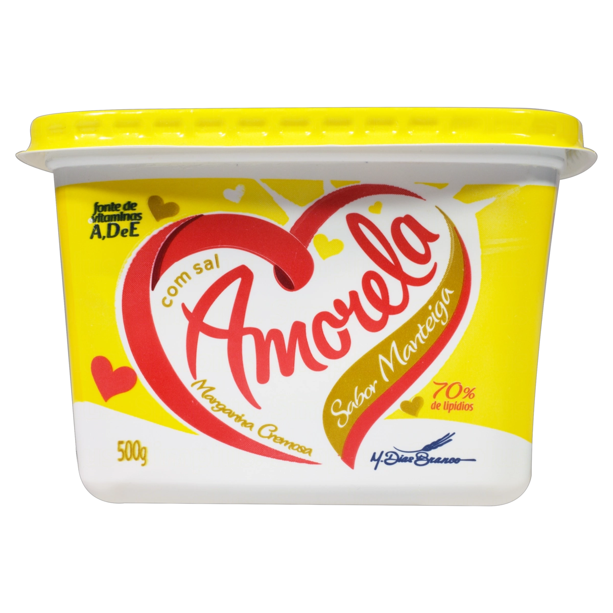 Margarina Cremosa Com Sal Amorela Pote 500g