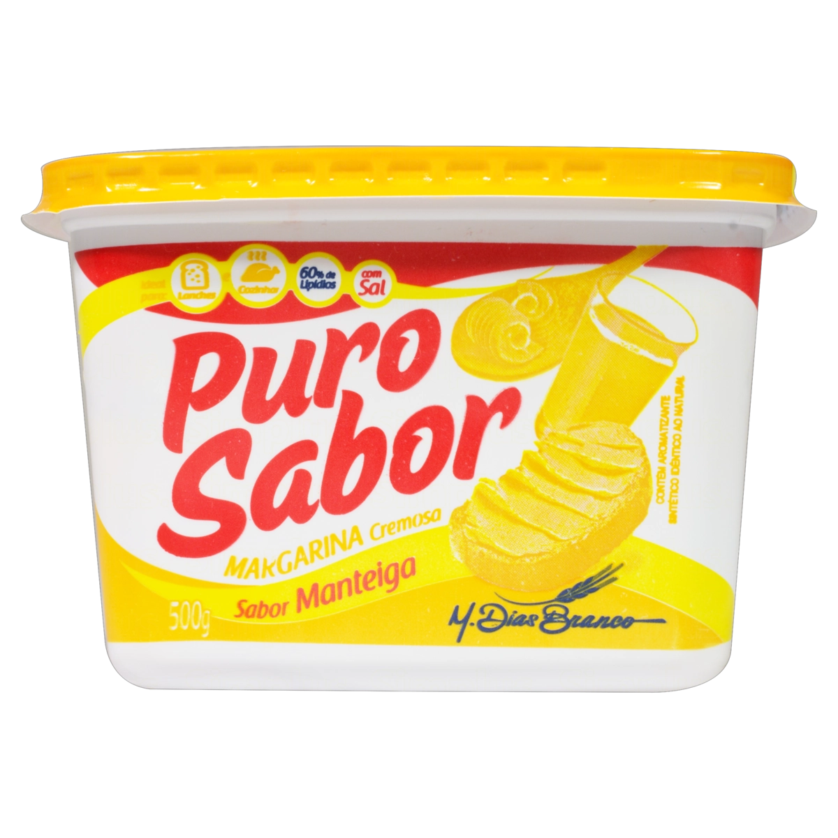 Margarina Manteiga Cremosa Com Sal Puro Sabor Pote 500g