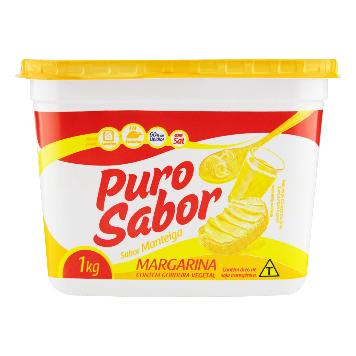 Margarina Manteiga Cremosa Com Sal Puro Sabor Pote 1kg