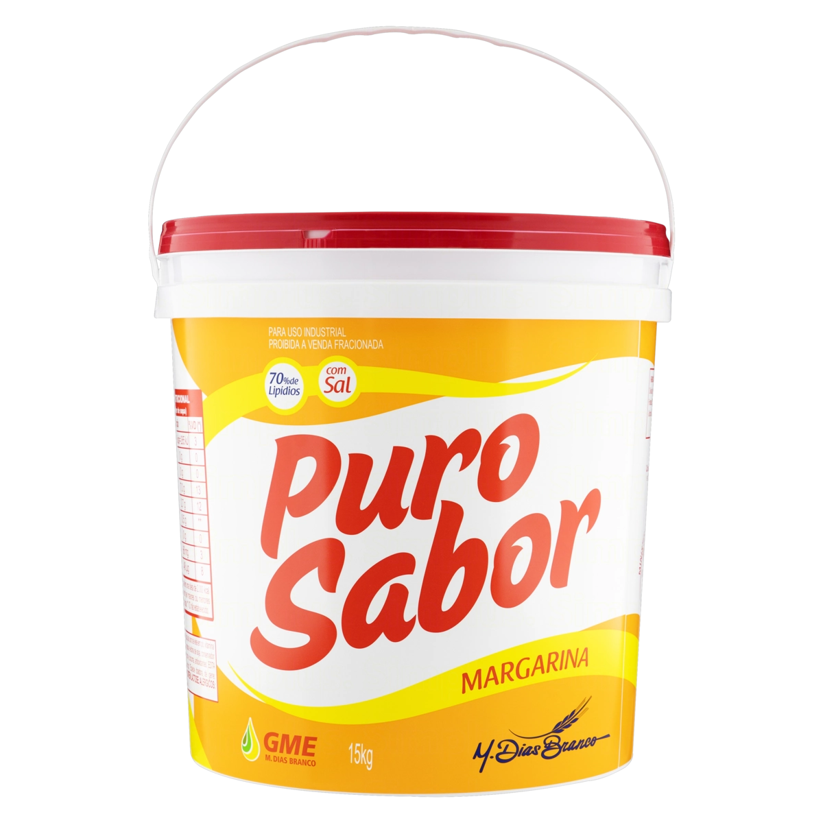 Margarina Manteiga Cremosa Com Sal Uso Profissional Puro Sabor Balde 15kg