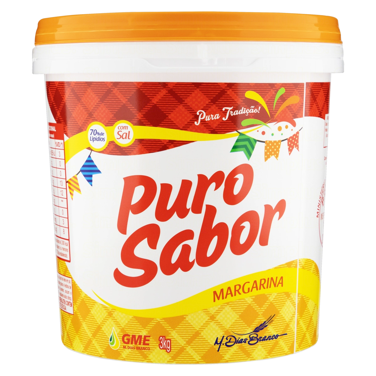 Margarina Manteiga Cremosa Com Sal Uso Profissional Puro Sabor Balde 3kg